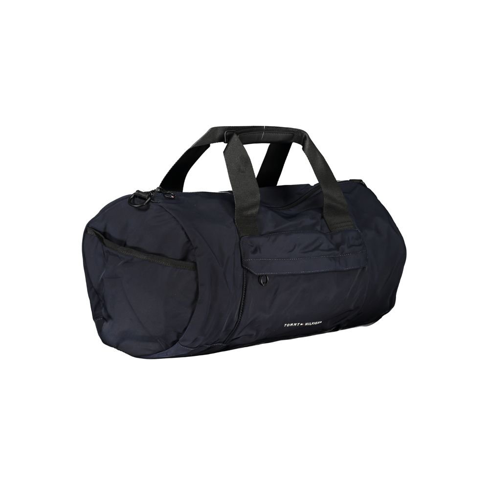 Blue Polyester Men's Bag with Adjustable Shoulder Strap - Image 2