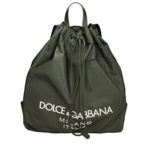 Green Nylon Backpack