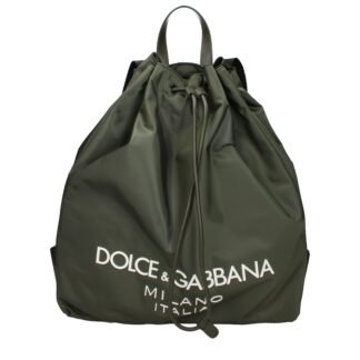Green Nylon Backpack