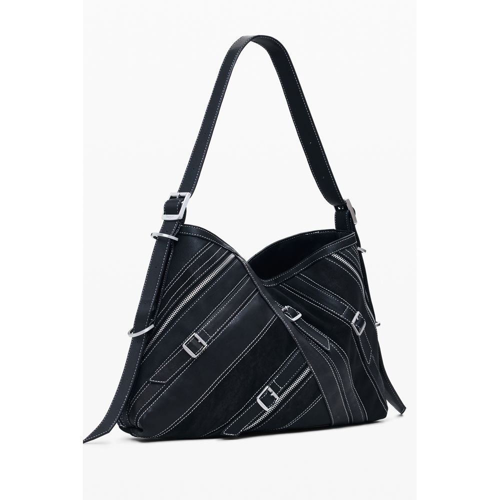 Nero Polyurethane Women Shoulder Bag - Image 2