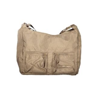 Beige Polyester Women Handbag
