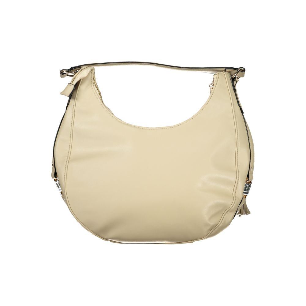 Beige PVC Women's Handbag - Image 2