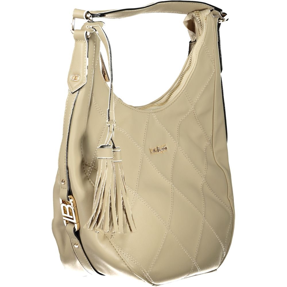 Beige PVC Women's Handbag - Image 3