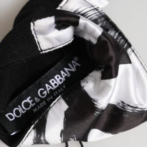Black White DG Logo Silk 1 Pair Wristband
