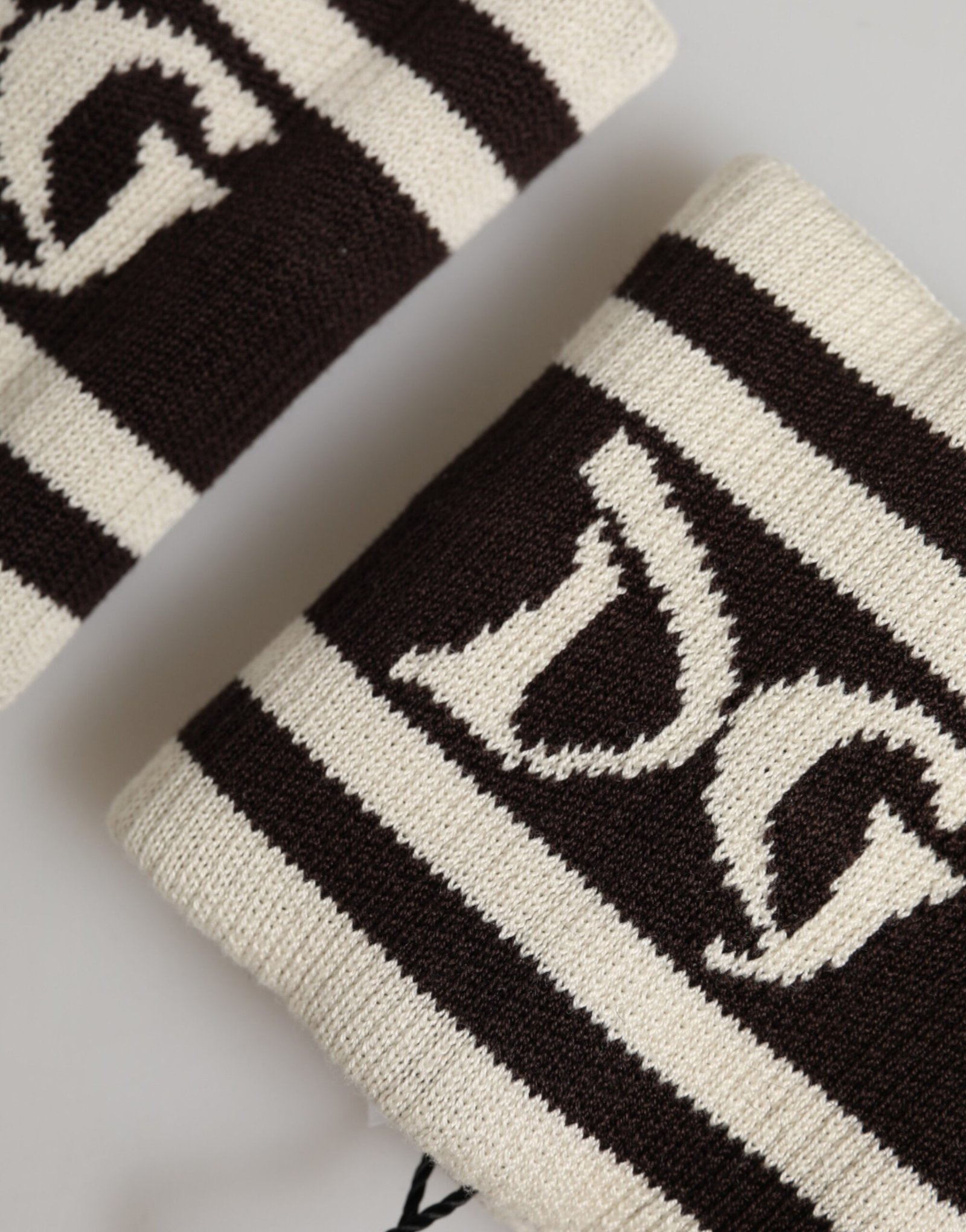 Black White DG Logo Cotton 1 Pair Wristband - Image 4