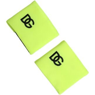 Yellow Green DG Logo Polyester 1 Pair  Wristband