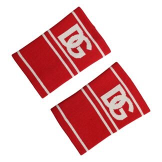 Red White DG Logo Cotton 1 Pair One SIze Wristband