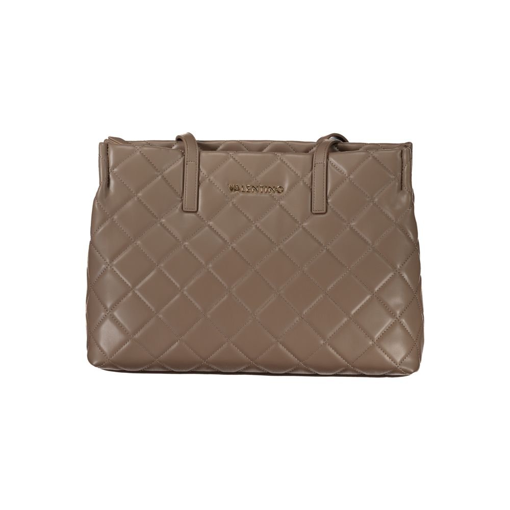 Brown Polyurethane Women's Bag