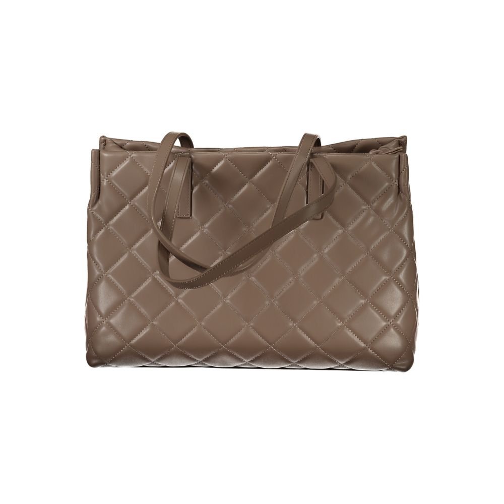 Brown Polyurethane Women's Bag - Image 2