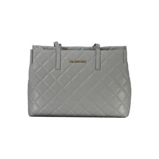 Gray Polyurethane Women's Bag