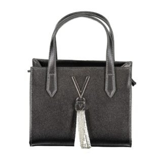 Gray Polyurethane Women's Bag