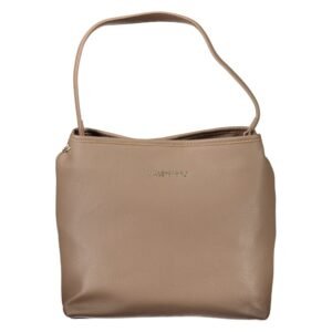 Brown Polyurethane Women's Bag