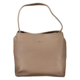 Brown Polyurethane Women's Bag