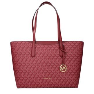 Red Fabric Shoulder Bag