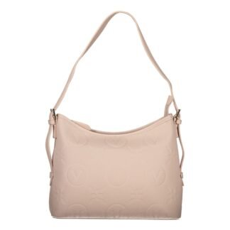Rosa Poliuretano Donna Bag with Adjustable and Removable Strap
