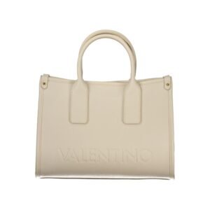 Beige Polyurethane Women's Bag
