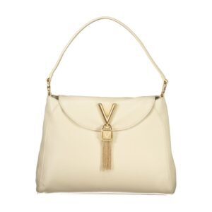 Beige Polyurethane Women's Bag