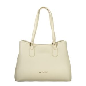 Beige Polyurethane Women's Bag