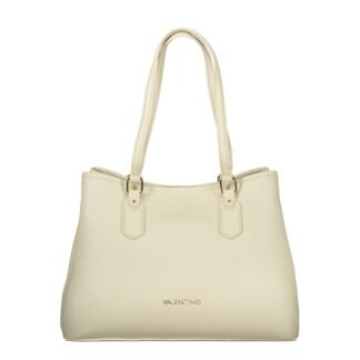 Beige Polyurethane Women's Bag