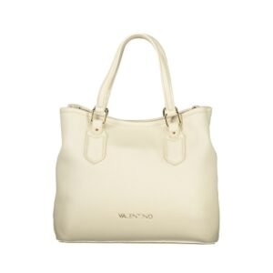 Beige Polyurethane Women's Bag