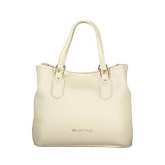 Beige Polyurethane Women's Bag