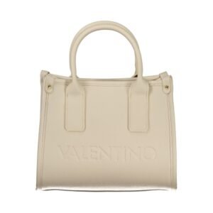 Beige Polyurethane Women's Bag