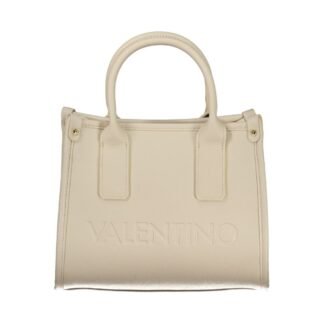 Beige Polyurethane Women's Bag