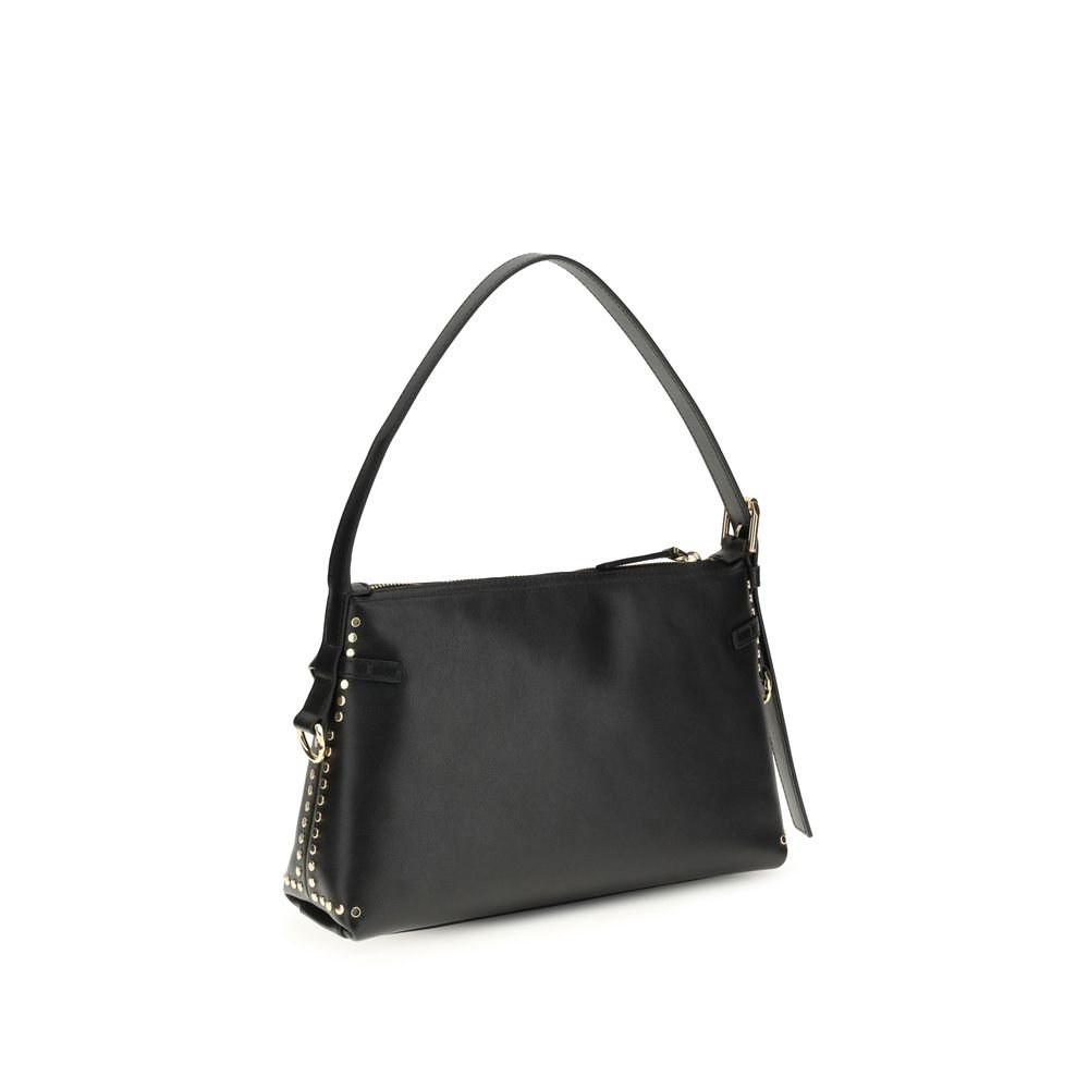 Black Calf Leather Bos Taurus Shoulder Bag - Image 3
