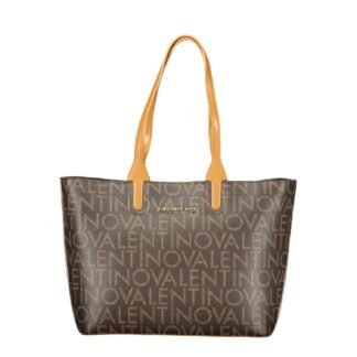 Brown Polyurethane Women's Bag